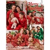 image:imageSWOMOG Family Matching Pajamas Set Silk Satin Long Sleeve Sleepwear Button Down Loungewear 2 Pcs Pj SetRed