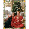 image:imageSWOMOG Family Matching Pajamas Set Silk Satin Long Sleeve Sleepwear Button Down Loungewear 2 Pcs Pj SetRed Striped