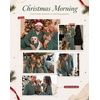 image:imageSWOMOG 100 Cotton Couples Matching Pajama Sets Xmas Long Sleeve Pj SetsGreen Striped