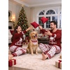image:imageSWOMOG Christmas Couples Pajamas Sets Matching Women amp Men Long Sleeve Sleepwear Pjs Set Soft 2 Pcs LoungewearWhite Red Christmas