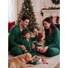 image:imageSWOMOG Christmas Family Matching Pajamas Long Sleeve Button Down Pj SetChristmas Green