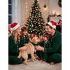 image:imageSWOMOG Christmas Family Matching Pajamas Long Sleeve Button Down Pj SetChristmas Green