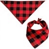 image:imageSWOMOG Christmas Family Matching Pajamas Long Sleeve Button Down Pj SetRed Black Plaid