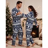 image:imageSWOMOG Christmas Family Matching Pajamas Long Sleeve Button Down Pj SetSnow