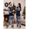image:imageSWOMOG Christmas Family Matching Pajamas Long Sleeve Button Down Pj SetSnow Hat