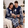 image:imageSWOMOG Christmas Family Matching Pajamas Long Sleeve Button Down Pj SetSnow Hat