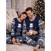 image:imageSWOMOG Christmas Family Matching Pajamas Long Sleeve Button Down Pj SetSnow Hat