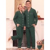image:imageSWOMOG Couple Matching Pajamas Sets Women amp Men Button Down Pjs Long SleeveGreen