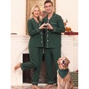image:imageSWOMOG Couple Matching Pajamas Sets Women amp Men Button Down Pjs Long SleeveGreen