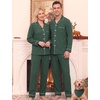 image:imageSWOMOG Couple Matching Pajamas Sets Women amp Men Button Down Pjs Long SleeveGreen