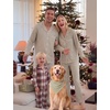 image:imageSWOMOG Couple Matching Pajamas Sets Women amp Men Button Down Pjs Long SleeveGreen Striped