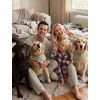 image:imageSWOMOG Couple Matching Pajamas Sets Women amp Men Button Down Pjs Long SleeveGreen Striped
