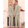 image:imageSWOMOG Couple Matching Pajamas Sets Women amp Men Button Down Pjs Long SleeveGreen Striped