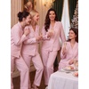 image:imageSWOMOG Couple Matching Pajamas Sets Women amp Men Button Down Pjs Long SleevePink Striped