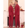 image:imageSWOMOG Couple Matching Pajamas Sets Women amp Men Button Down Pjs Long SleeveRed