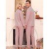 image:imageSWOMOG Couple Matching Pajamas Sets Women amp Men Button Down Pjs Long SleeveRed Striped