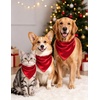 image:imageSWOMOG Family Matching Christmas Pajamas Silk Satin Long Sleeve Button Down 2Pcs Festival Sleepwear for MenWomen amp KidsRed