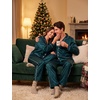 image:imageSWOMOG Family Satin Matching Pajama Sets Couple Silk Christmas PJs Long Sleeve Sleepwear 2 Pieces Loungewear