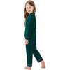 image:imageSWOMOG Matching Family Pajama Set Long Sleeve Christmas Pajama Button Down Holiday Sleepwear Set with PocketsGreen