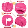 image:imageSWOMOG Unisex Girls Boys Soft Pajamas Set ButtonDown PJs Short Sleeve Sleepwear Toddler Cute Lounge SetsRose Red