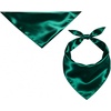 image:imageSWOMOG Family Matching Pajamas Silk Satin Long Sleeve Sleepwear Soft Button Down Loungewear 2 Pcs Pj Set KidsDark Green